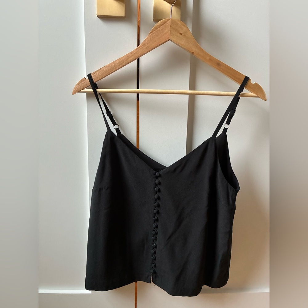 Madewell Silk Cami with Buttons